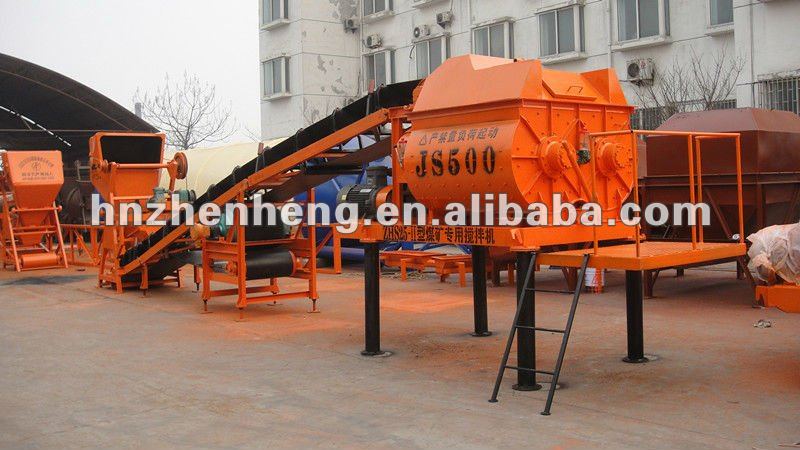 Twin Shaft JS500 Coal Mine Used Mixer