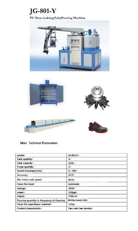 two color two density pu shoe making(sole) pouring machine