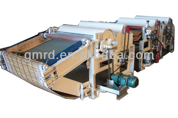 Two-roller textile waste tearing and recycling machine GM250 Two-roller textile waste tearing and recycling machine