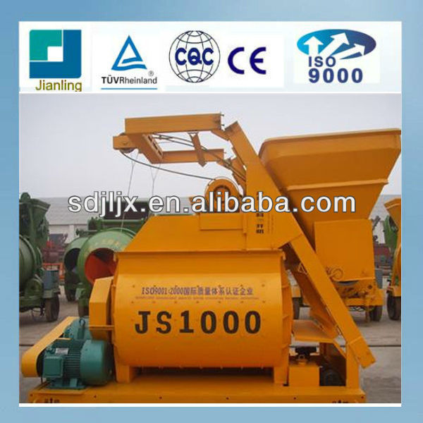 two-shaft concrete mixer JS1000