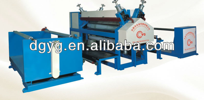 Two-shaft synthetic leather polishing machine