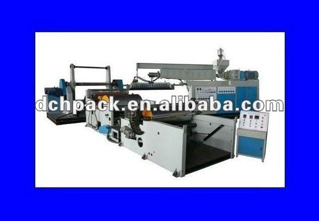 Two unwind one extruder 3 layer PP PE for Aluminum foil with paper Extrusion laminating machine manufacture