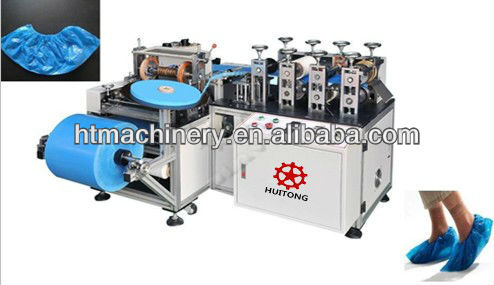 Ultrasonic Plastic Shoes Cover Making Machine HT-YPX43B Ultrasonic Plastic Shoes Cover Making Machine