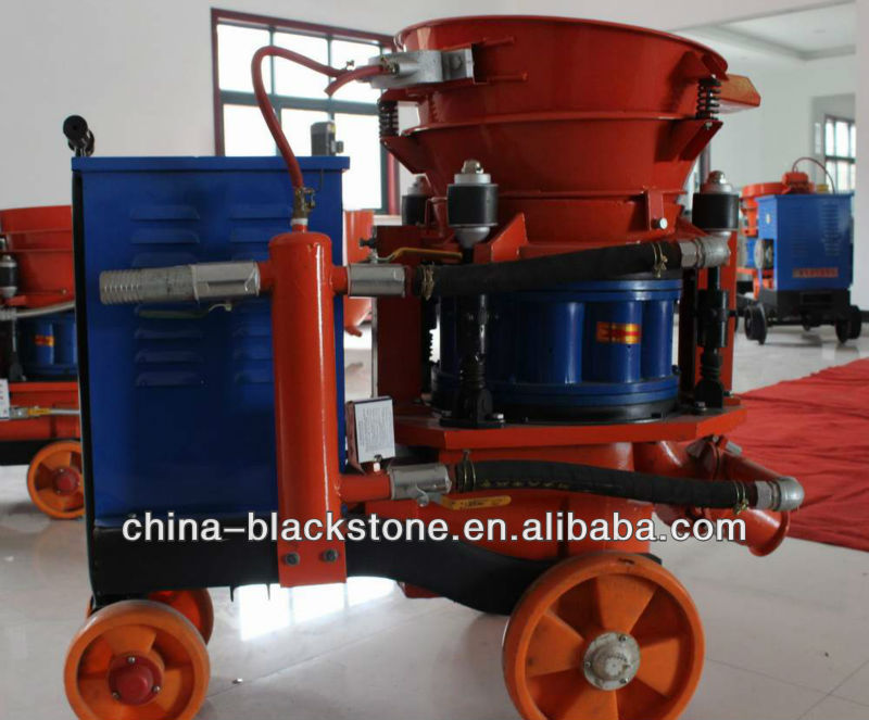 underground using shotcrete machine