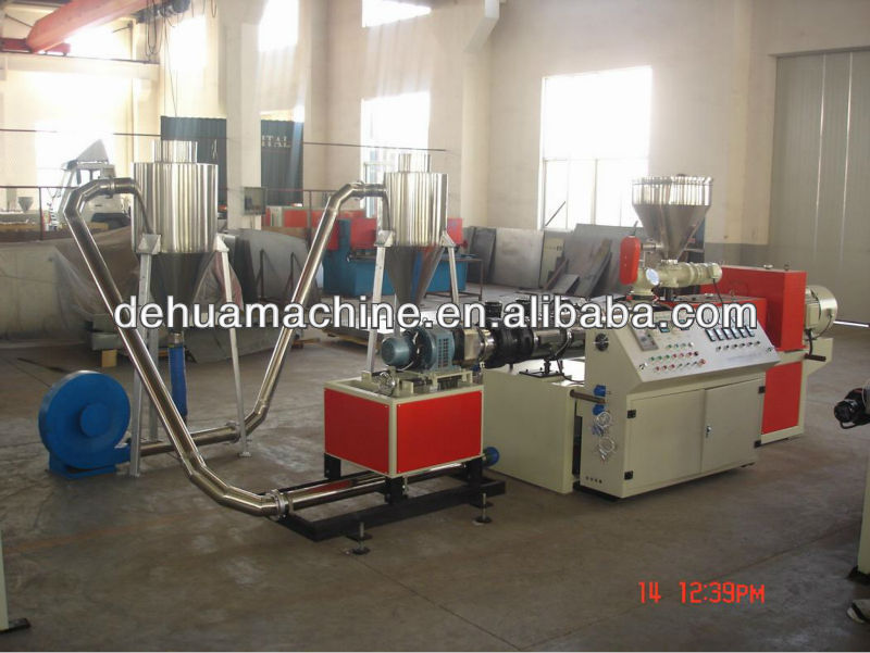 Upto 800kg/h capacity rigid and soft Plastic PVC granules machine