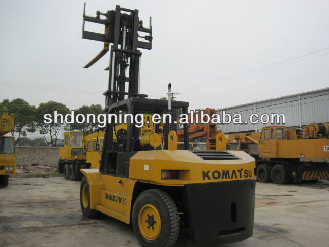 used folklift komatsu 15 ton, used forklifts FD150 in Shanghai China