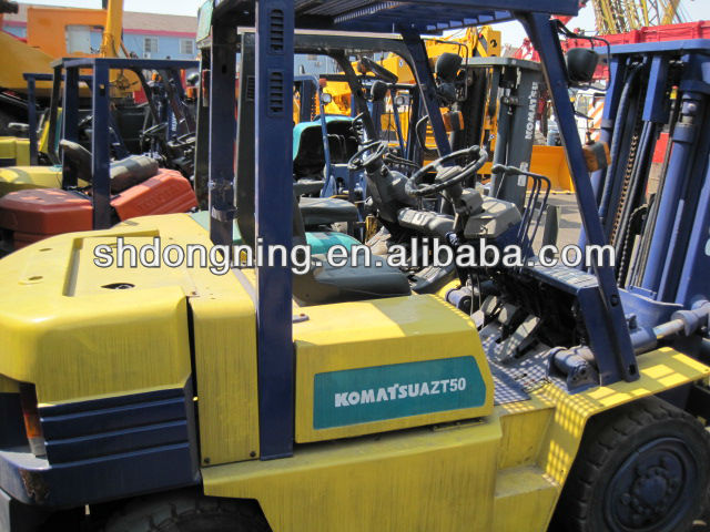 used folklift komatsu 5 ton, Komatsu FD50 forklift in Shanghai China