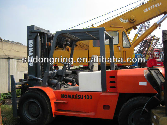 used folklift komatsu FD100 komatsu 10 ton, used forklifts in Shanghai China