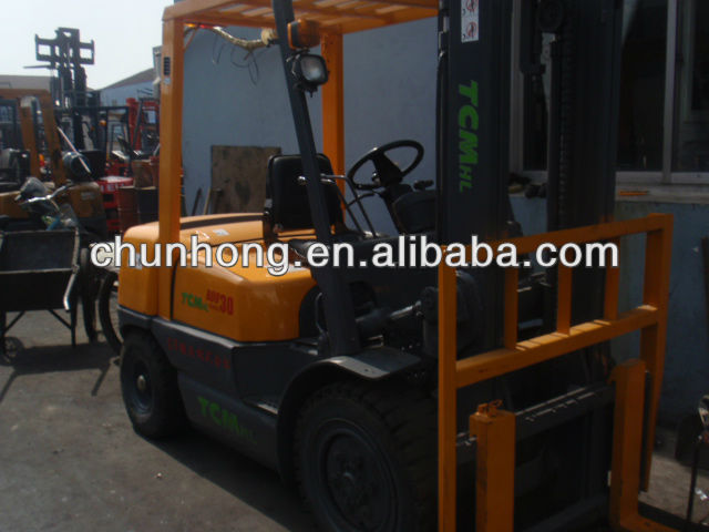 used forklift, used tcm forklift 3t, diesel, origin from japan