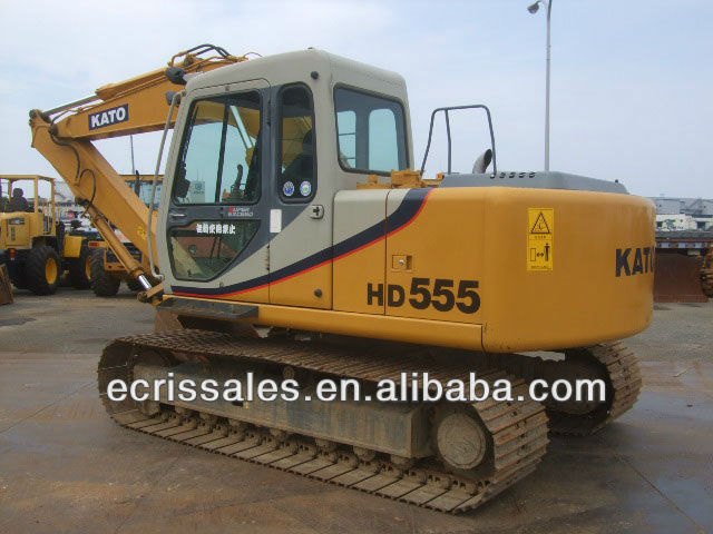 Used Kato excavator for sale, Japan excavator, HD555