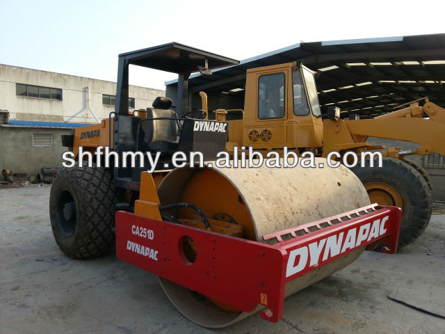 used road roller, Dynapac CA25D roller,road roller