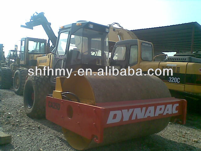 used road roller, Dynapac CA25D roller, year 2000 road roller