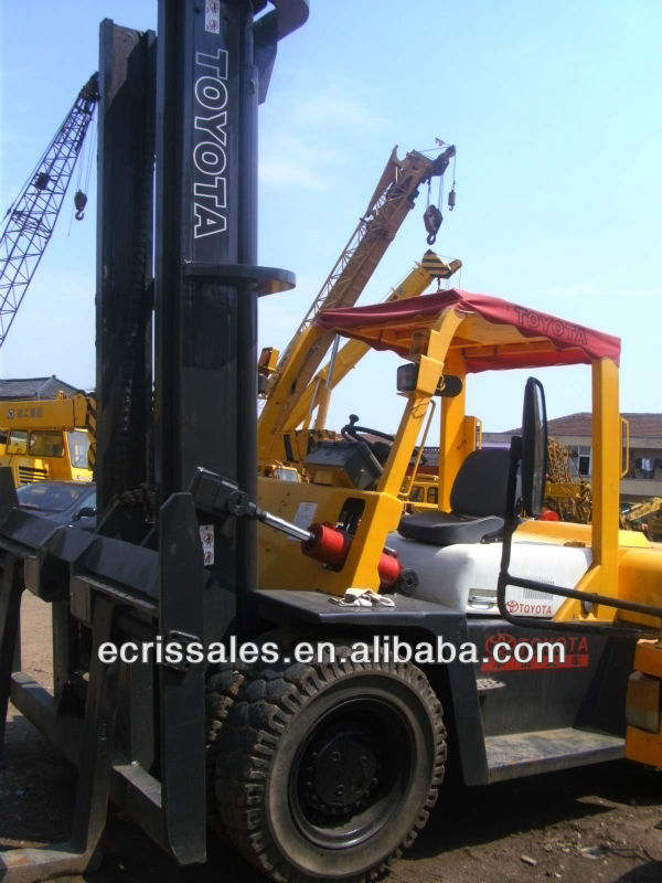 Used Toyota forklift 10 ton, original from Japan