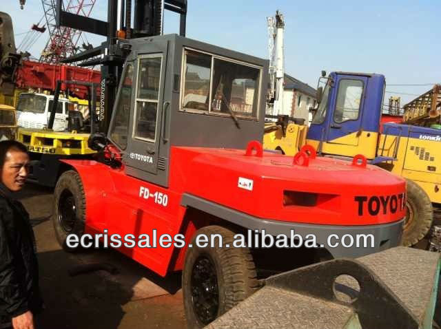 Used Toyota forklift 15 ton, original from Japan