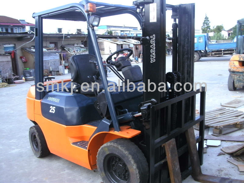 Used Toyota forklift 2.5 ton, FD25, original from Japan