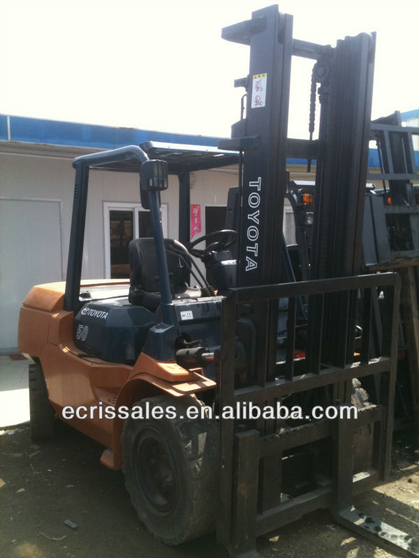 Used Toyota forklift 5 ton, original from Japan