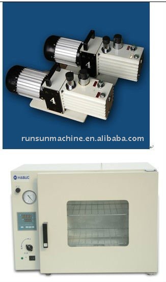 Vacuum drying oven with pump