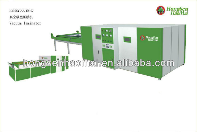 Vacuum membrane press machine for high gloss PVC door