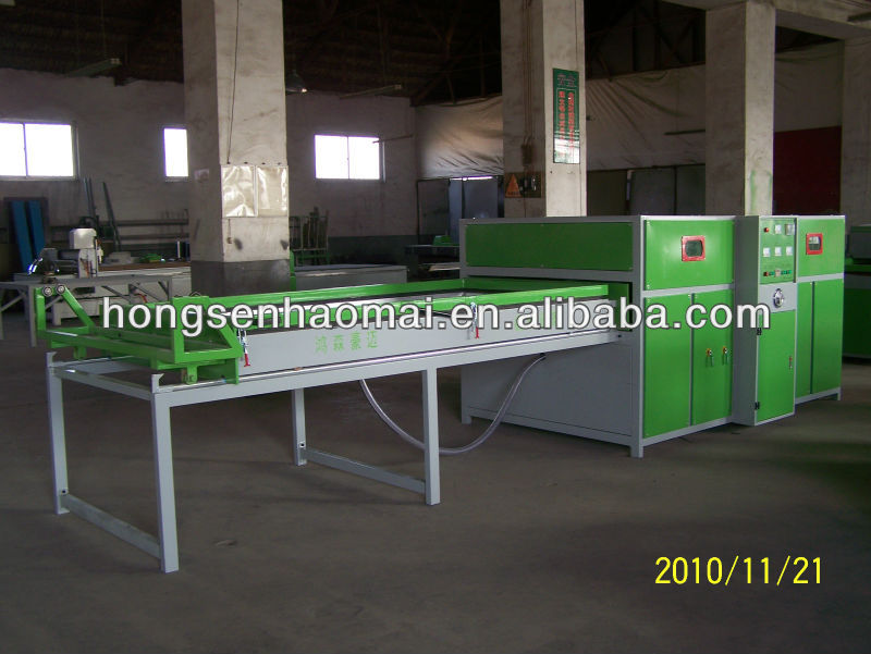 Vacuum membrane press machine for high gloss PVC door