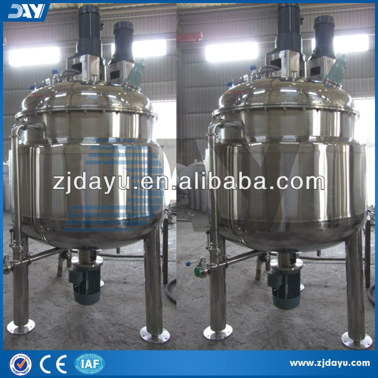 vacuum pressure jacketed mixing tank/vessels