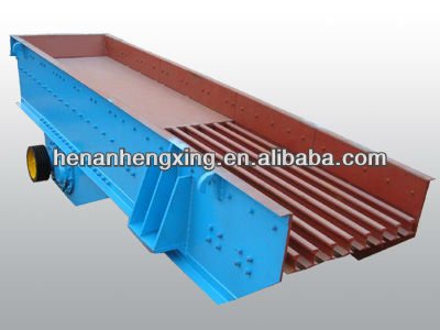 vibrating feeder used in the mining process line