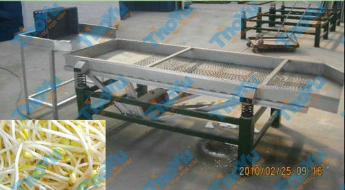 Vibrating screen , bean sprout vibration sheller