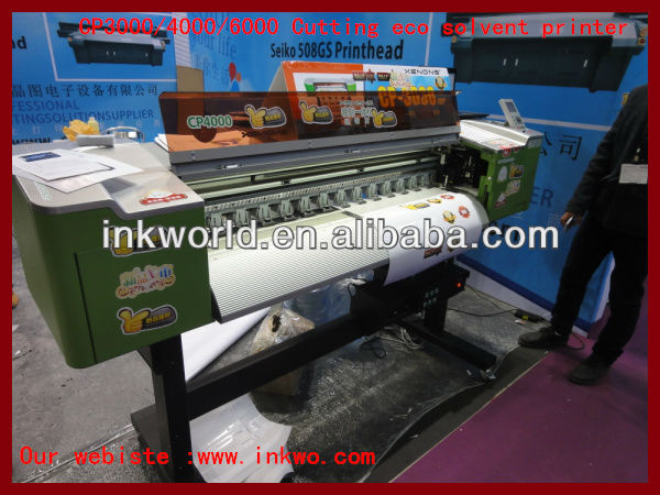 Vinyl cutting plotter for Epson DX7 printer , printer and cutter machine