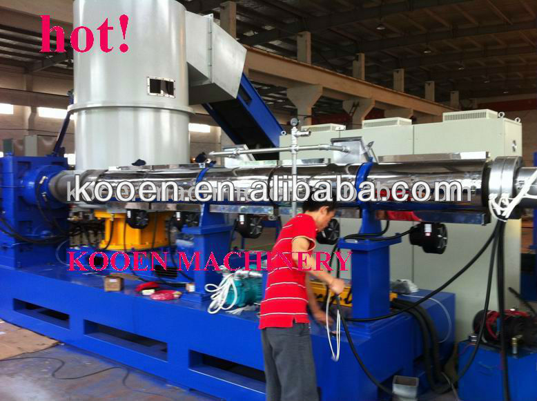 waste plastic granules making machine