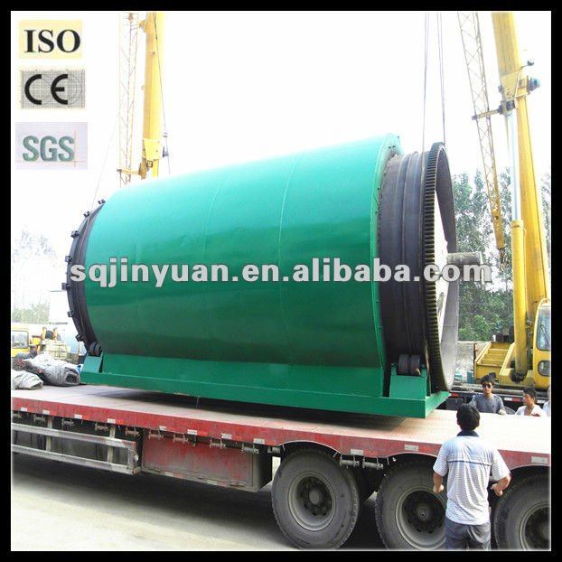 waste rubber recycling to oil machine