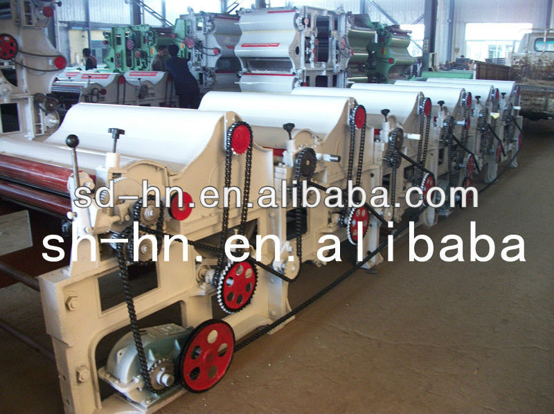 waste textile leftover recycling machine HN800+HN250*3 waste textile leftover recycling machine