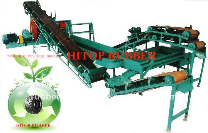 waste tyre recycling machine