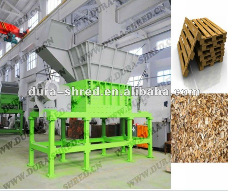 waste wood shredder machine in wood recycling line