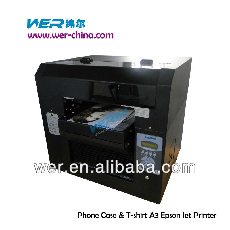 wer A3 small format uv flatbed printer