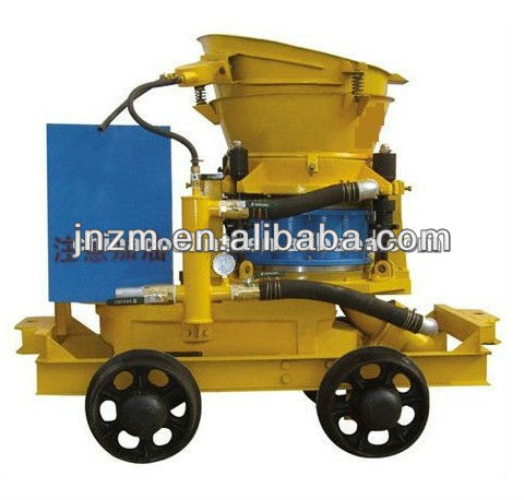 wet and dry type shotcrete machine for construction or mine