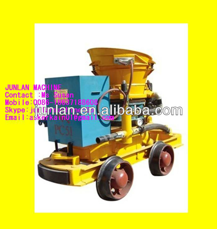 wet mix shotcrete machine for dry and wet building material