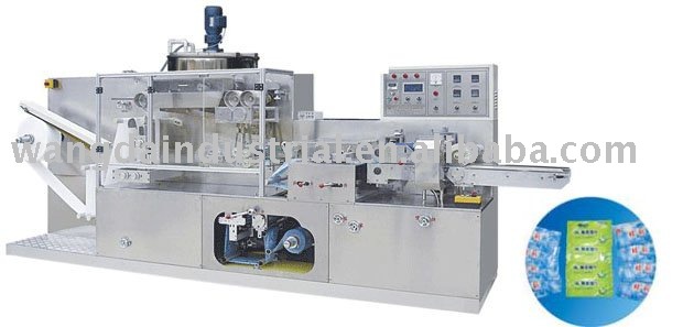 Wet Tissue Machine for single piece per package with full automation
