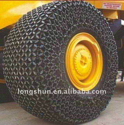 wheel loader tyre protection chains