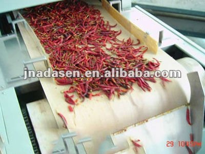 whole red chilli dryer microwqave dryer with CE certificate