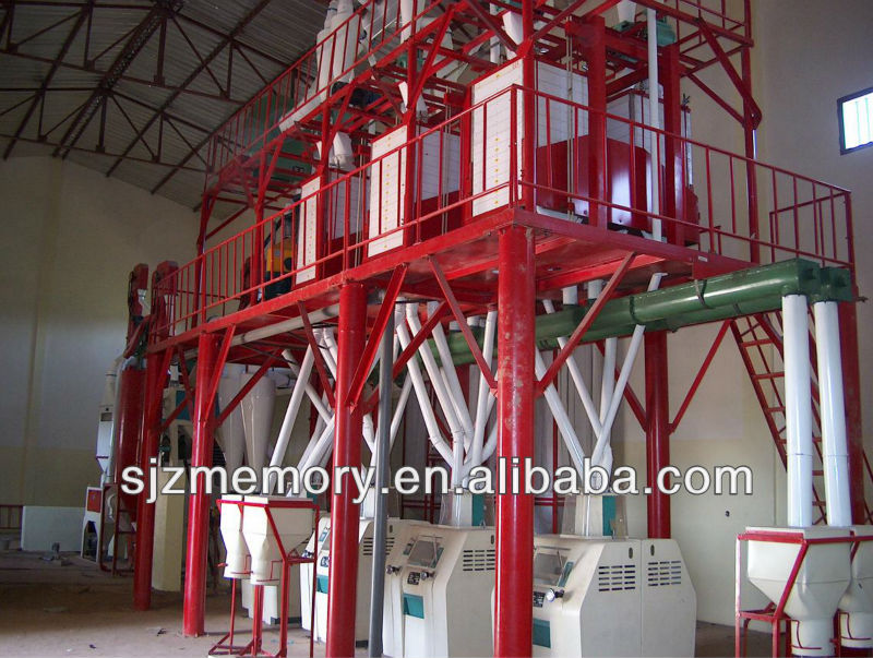 whole set of maize flour process equipment