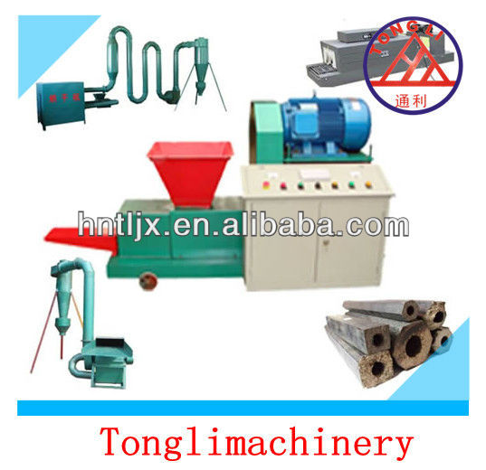 wood chip briquetting press/Tongli charcoal machine made in Henan China