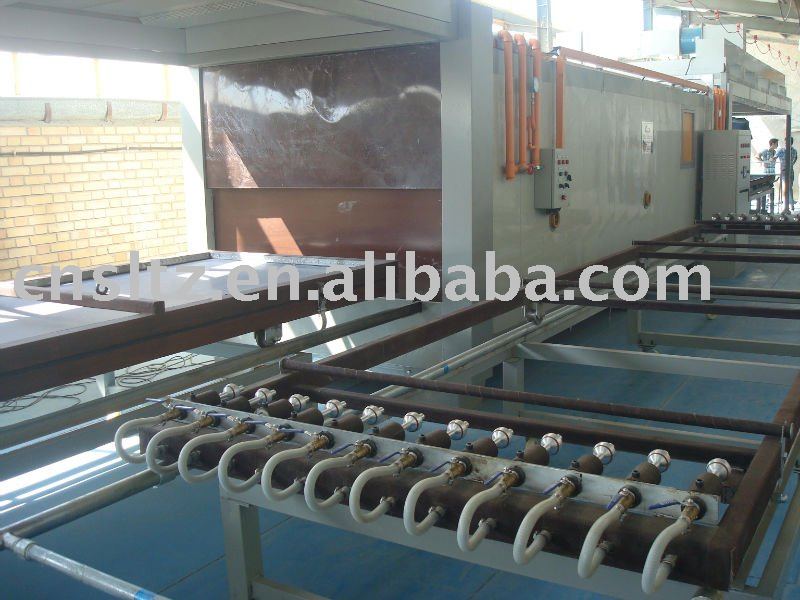 Wood finish decoration machine for profile and sheet