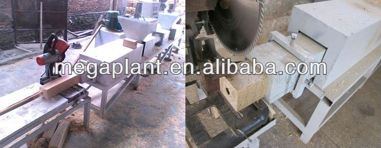 Wood sawdust pallet machine line/Sawdust hot press machine