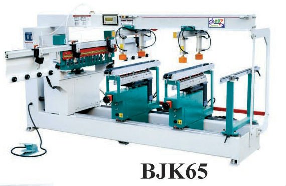 Woodworing Automatic Three Rows Multi-Boring Machine BJK65 with 63pcs drilling shafts and 3pcs rows