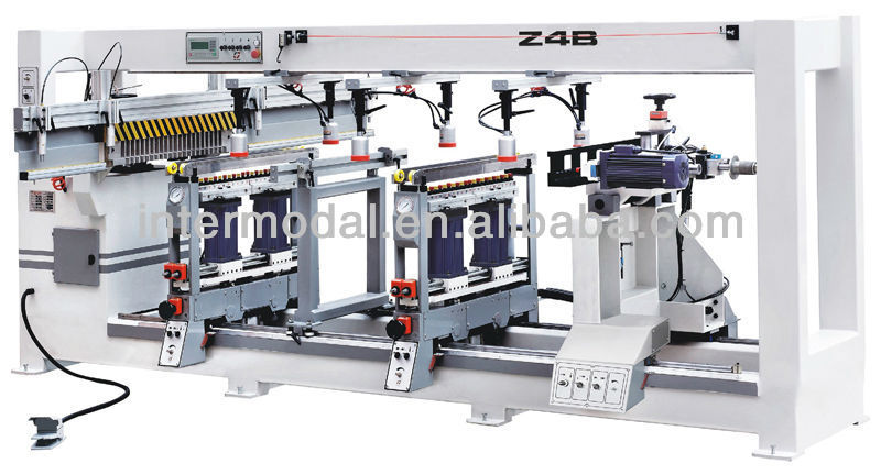 Woodworking four rows boring machine