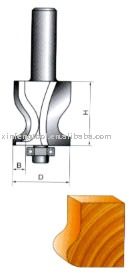 Woodworking Handrail Roud Nose Bit