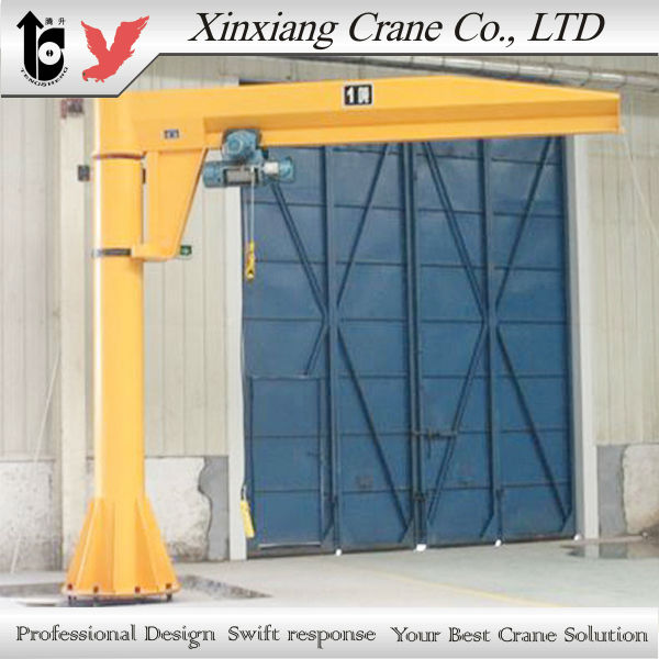 Workshop heavy duty column swing jib crane
