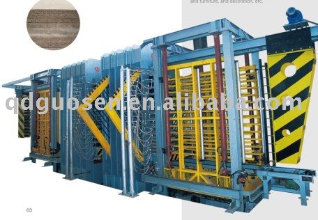 WPC board hydraulic press production line