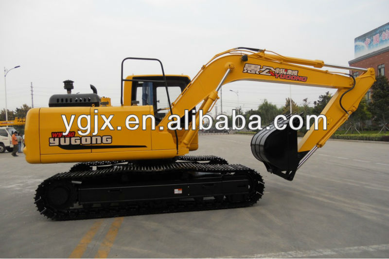 WY150 Yugong brand new 14T hydraulic tracked excavator 0.52CBM digging bucket 92KW Chinese Yuchai engine