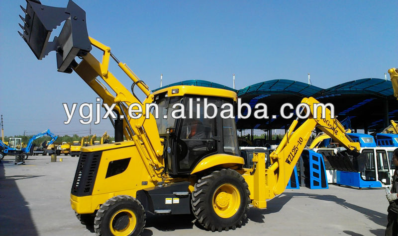 WZL25-10C telescopic boom backhoe excavator 7T 1.0/0.24CBM YTO/Cummins engine