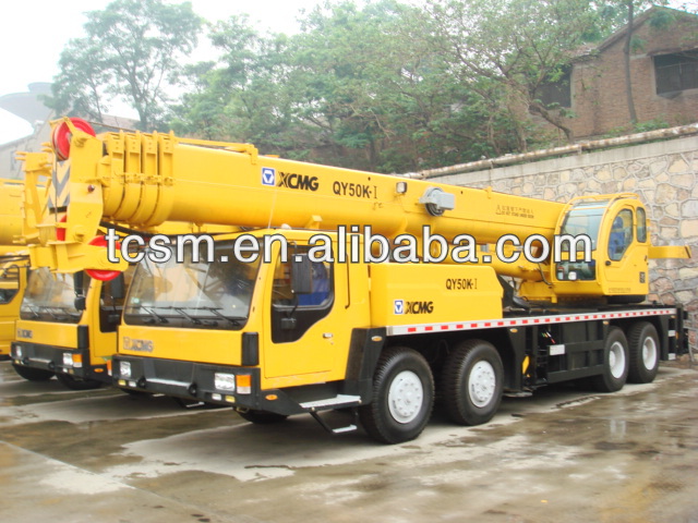 XCMG QY50K original China used mobile truck cranes are exported